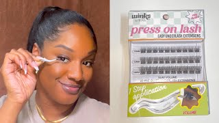 Easy UnderLash Extensions 🤨 NO GLUE NEEDED  Winks by Aedell [upl. by Eneleahs]