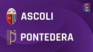 Ascoli  Pontedera 11  Gli Highlights [upl. by Shaddock]