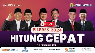 🔴 LIVE  Real Time Quick Count Pilpres 2024 Litbang Kompas dan Lembaga Survei Lain [upl. by Papotto633]