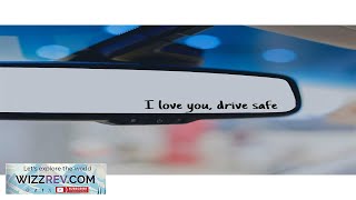 1pc Text Car Stickers Interior Decoration Rear View Mirror Fashion Stickers Creative Review [upl. by Eisdnil]