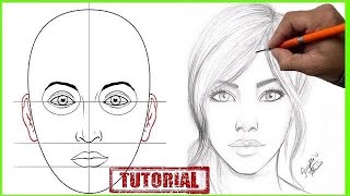 COMO DIBUJAR UN ROSTRO PASO A PASO [upl. by Nylak]