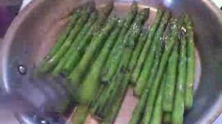 Panseared Asparagus with Lemon Balsamic and Parmesan [upl. by Anaiek]