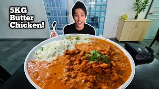 MASSIVE 5KG Indian Curry Challenge  Butter Chicken Mukbang [upl. by Saxena]