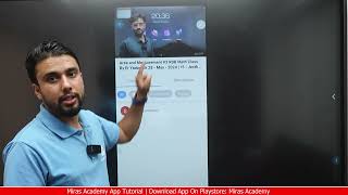 Miras Academy  Mobile App  Tutorial Video [upl. by Cower]