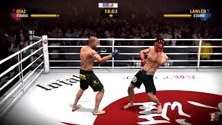 NICK DIAZ vs ROBBIE LAWLER 2 2K20  EA MMA [upl. by Sello]