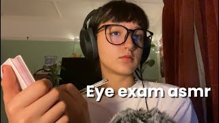 ASMR eye exam Games amp Tests Whispering only [upl. by Anaujait]