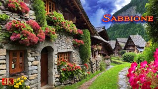 Sabbione the most beautiful medieval village with stone houses in Switzerland [upl. by Aniraad]