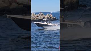 SampH Boat Pours It On Through The Manasquan Inlet [upl. by Eiffub684]