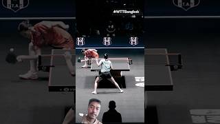 A Whole New perspective of Table Tennis worldtabletennis wttbangkok tabletennisplayer [upl. by Helbonia]