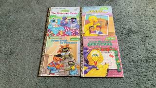 My 4 New Little Golden Book Sesame Street Books [upl. by Ativet]