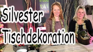 DIY Silvester Dekoration selbermachen Silvesterdeko basteln für die Tischdeko  das Tutorial [upl. by Rudich]