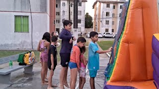 O NIVER DO MEU AMIGO DAVI TEVE FUTEBOL DE SABÃO [upl. by Earissed]