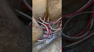 Unmarkeddocumented hydro cables This is why we hydrovac hydrovac excavator construction wow [upl. by Orlan155]