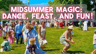 Swedish Midsummer Dance amp Feast 🇸🇪 [upl. by Schach140]