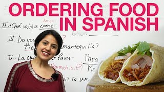 How to order food in Spanish [upl. by Dleifxam]