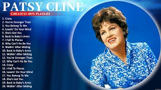 Patsy Cline Greatest Hits 🎶 Patsy Cline Playlist 🎶 Back In Babys Arms 4090 [upl. by Gelman]