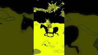 Charro horse 2danimation musicvideo shorts destruction mandolin [upl. by Diad929]