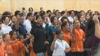 Kura kaupapa in Hicks Bay celebrates opening of new 3 million gym [upl. by Yeliah222]