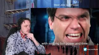 Steve Jobs vs Bill Gates Epic Rap Battles of History Reaction [upl. by Eceirehs]