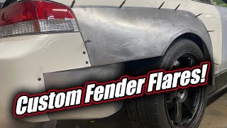 How to Make Custom Fender Flares Widebody Honda Prelude Time Attack Car [upl. by Ardena]