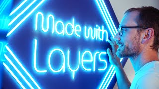 Making a fake Neon Sign for my very real YouTube Channel Name Change [upl. by Mcneil296]