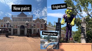 Sixflags of Georgia park updates Fright fastest George surfer ￼ and more ￼ [upl. by Straub267]