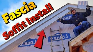 How To Install Soffit And Fascia  In The Peak Of The Roof [upl. by Jehiah]