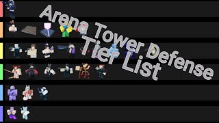 Arena  Tower Defense Tower Tier List Roblox [upl. by Ynohtnael]