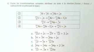 Pratique tes réactions nucléaires 1 [upl. by Savdeep]