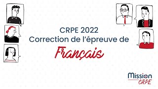 CRPE 2022  Correction de lépreuve de Français [upl. by Ystap]