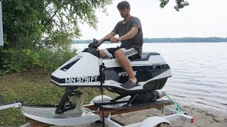 First Ride On The Rare 1970s Jet Powered Water Bike I Destroyed It [upl. by Sena]