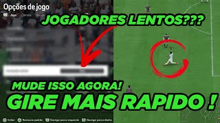 EA FC 24  DESLIGUE ESTA OPÇÃO AGORA JOGADORES LENTOS [upl. by Qifar376]