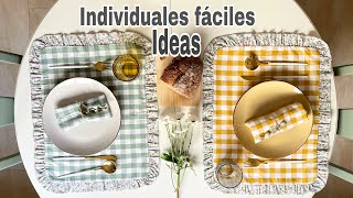 Como hacer manteles individuales ideales faciles  DIY manualidades [upl. by Acinomahs]