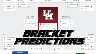 March Madness Predictions  Filling Out 2 Brackets  NCAA Tournament Basketball 2024 [upl. by Edijabab]