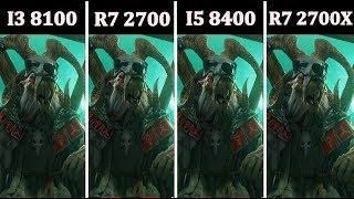 I3 8100 vs R7 2700 vs I5 8400 vs R7 2700X  Comparison [upl. by Aryk]