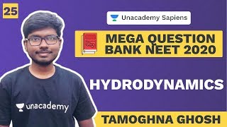 Mega Question Bank  NEET 2020  L 25 Hydrodynamics  Physics  Tamoghna Ghosh [upl. by Skyler]