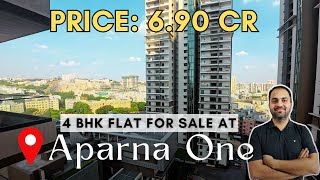 Aparna One 4BHK for Sale at ShaikpetGachibowli  West facing [upl. by Aihcila793]