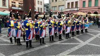 Auftritt des Musikzugs der FüsilierGarde MainzGonsenheim auf dem Marktplatz  2023 [upl. by Oelc]