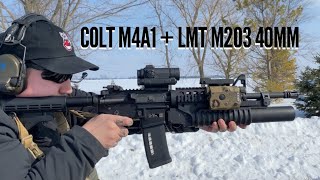 Colt M4A1  LMT M203 40MM Grenade Launcher [upl. by Breen]