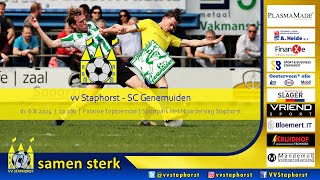 vv Staphorst  SC Genemuiden  Finanxe Toptoernooi 2024 [upl. by Ayekan]