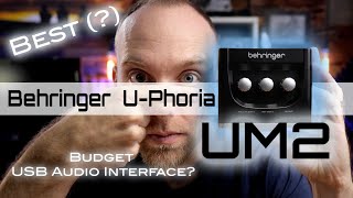 The Best USB Audio Interface for under 50  Behringer UM2 [upl. by Prud]