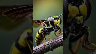 🐝 Bees vs Wasps What’s the Difference facts insects insectlife bee wasps [upl. by Yelsiap]