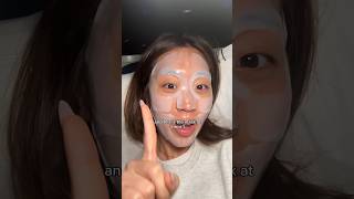 Trying the viral CLEAR sheet mask on my 6 HOUR FLIGHT😱 sheetmask koreanskincare viral [upl. by Cooperman]