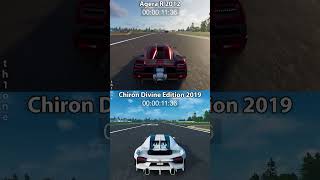 The Crew 2  Agera R 2012 vs Chiron SS 300 Divine Edition 2019 Drag Race Max Upgrades NOS [upl. by Ahsea114]