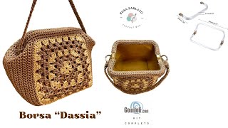 Tutorial borsa “Dassia” uncinetto con chiusura a molla a scattoclutch bag [upl. by Jenna]