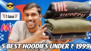 5 BEST HOODIES UNDER ₹ 1999Diwali special winter collection 🔥🔥 [upl. by Darreg]