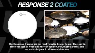 Response 2 Coated Drumheads [upl. by Irtimd]