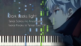 FULL Dark seeks light  The Worlds Finest Assassin OP  Piano Arrangement Synthesia [upl. by Odnumyar784]