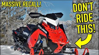 230000 Polaris Snowmobiles RECALLED What Does This Mean for 2023 SnowChecks [upl. by Abihsat]