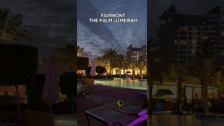 FAIRMONT PALM JUMEIRAH WEST BEACH EVENING VIEW BEST POPULAR PLACES IN DUBAI [upl. by Attenat]